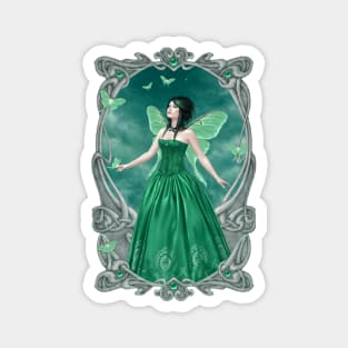 Emerald Birthstone Fairy Magnet