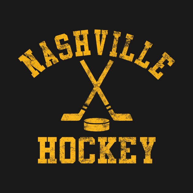 Discover Vintage Nashville Hockey - Nashville Hockey - T-Shirt