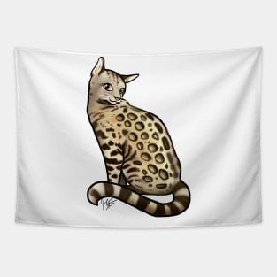 Cat - Bengal Cat - Tan Tapestry