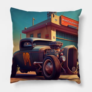 Hot Rod #8 Pillow