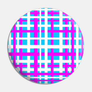 Interlocking Stripes White Pink Light Blue Pin