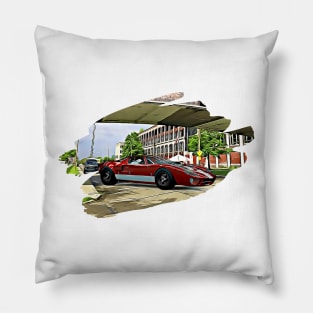 GT40 MK1 Detroit Print Pillow