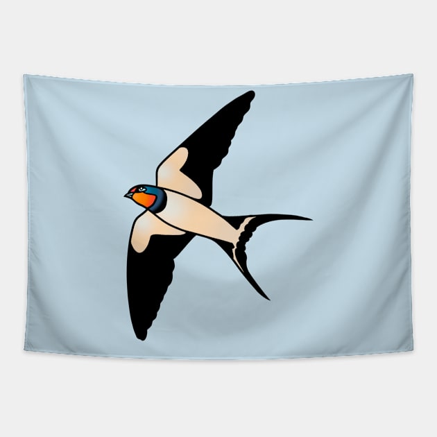 Swallow Tapestry by forcefedartanddesign