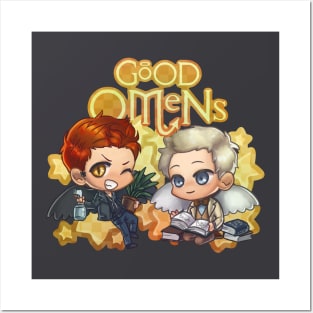 5185617 Good Omens Aziraphale Crowley Posters and Art Prints for Sale