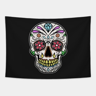 Mexican Skull Dia de los muertos Day of the dead Tapestry