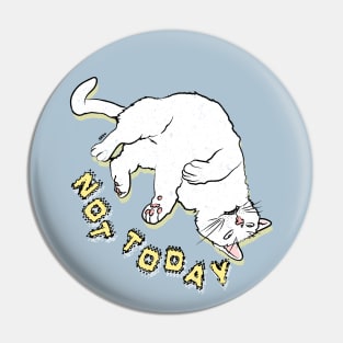 NOT TODAY Cat - Color Pin