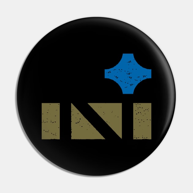 North Star Letter N Two Color Pin by GeeTee