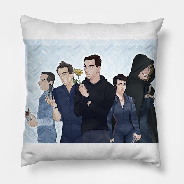 Androids of ALIEN Pillow by Studio Yutani