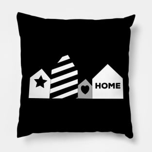 Small village Houses Pillow