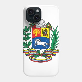 Escudo de Venezuela - Venezuela Coat of arms - vintage design Phone Case