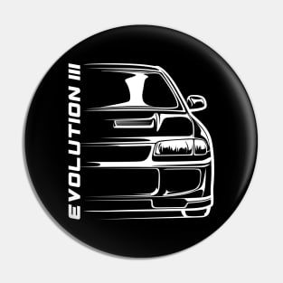 Lancer Evolution III Silhouette Pin