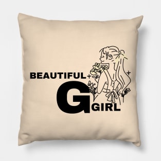 Beautiful girl Pillow