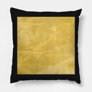 Yellow leather background Pillow