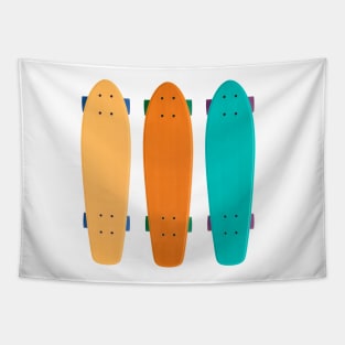 Colorful Skateboards Tapestry