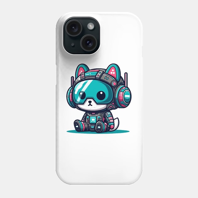 Futuristic kawaii Phone Case by sonnycosmics