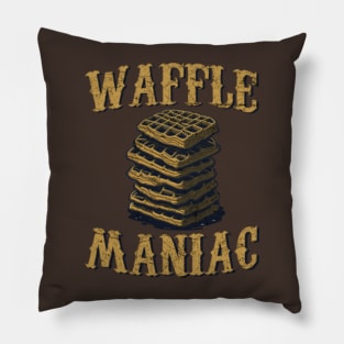 Waffle Maniac Breakfast Desert Pillow