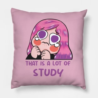 that is a lot of study Pillow