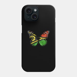 Vanuatuan Flag  Butterfly - Gift for Vanuatuan From Vanuatu Phone Case