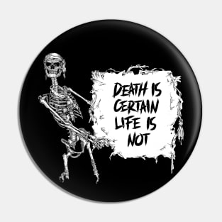 Death and Life-Pirate-Skull-Skeleton-Sarcastic Pin