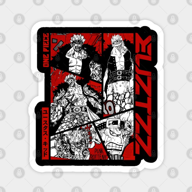 Eustass Kid Art – One Piece Magnet by Otaku Vibes