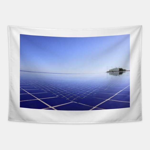 Infinity pool II Tapestry by terezadelpilar