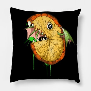 Scary Fish Food Pizza Pillow