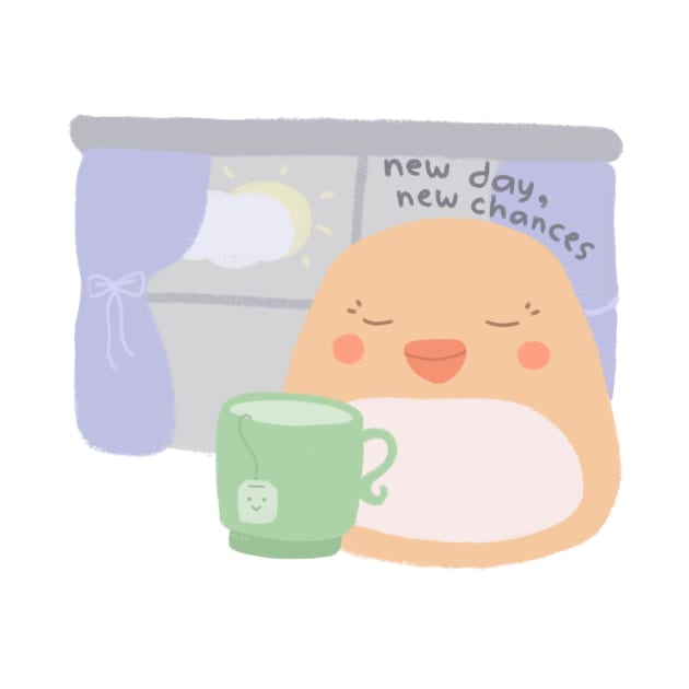 New Day, New Chances Mochi Duck by aaalou