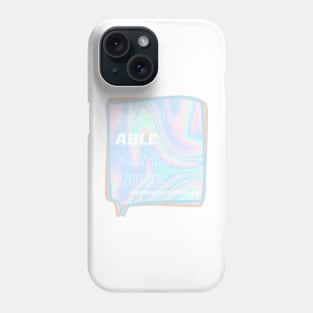 Holographic Occupational Therapy Quote - See the able not the label Phone Case