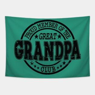 Proud Member of the Great Grandpa Club Tapestry