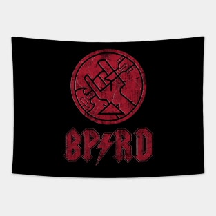 BPRD Rock Band (red stone) Tapestry