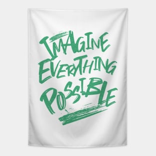 Imagine Everything Possible Quote Motivational Inspirational Tapestry