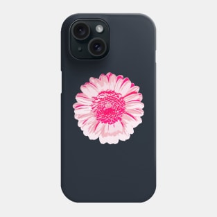 Pink Daisy Flower Abstract Nature Art Phone Case