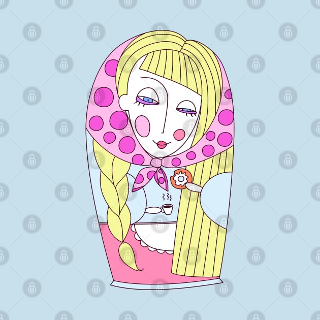 Matryoshka doll blonde by Go go