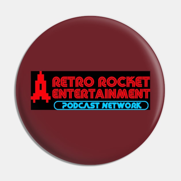 Retro Rocket Entertainment Logo Pin by RetroRocketEntertainment