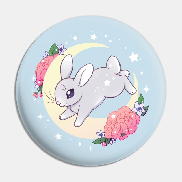 Moon Rabbit Pin by Starling