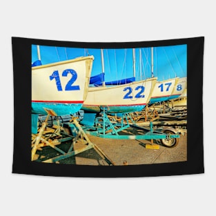 Resting Boats Tapestry