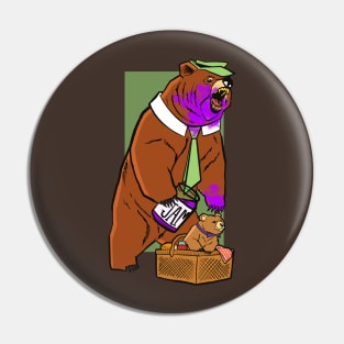 Hungrier than the average bear Pin
