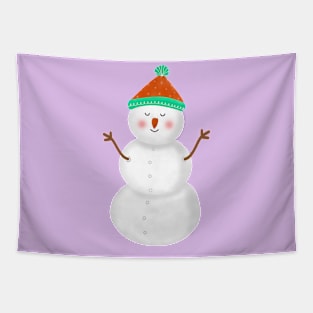 Christmas Snowman Tapestry