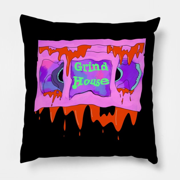 Grind House Pillow by SchlockHorror