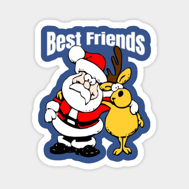 Happy Holidays Santa Magnet