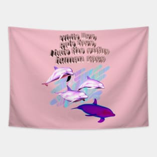 Evil Dolphins Tapestry