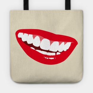 Mouth Teeth mask design Tote