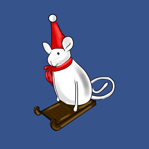 Christmas Mouse by Art by Eric William.s