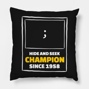 Hide and Seek Champion - Funny Programming Jokes Pillow