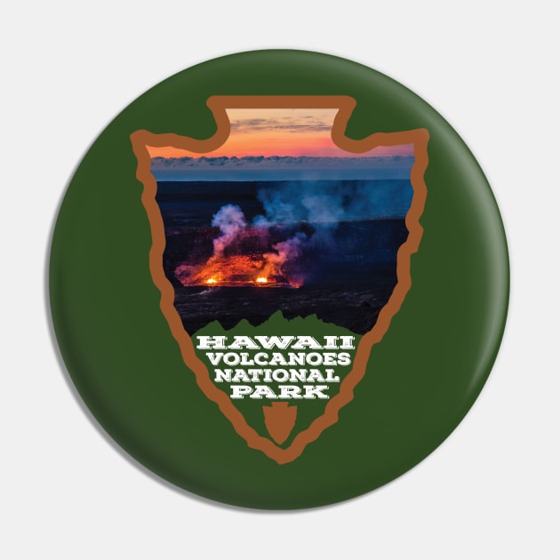 Hawaii Volcanoes National Park arrowhead Pin by nylebuss