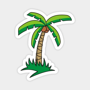 Palm Tree Cartoon Magnet