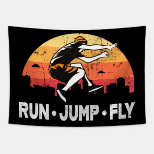 Parkour Run Jump Fly Tapestry