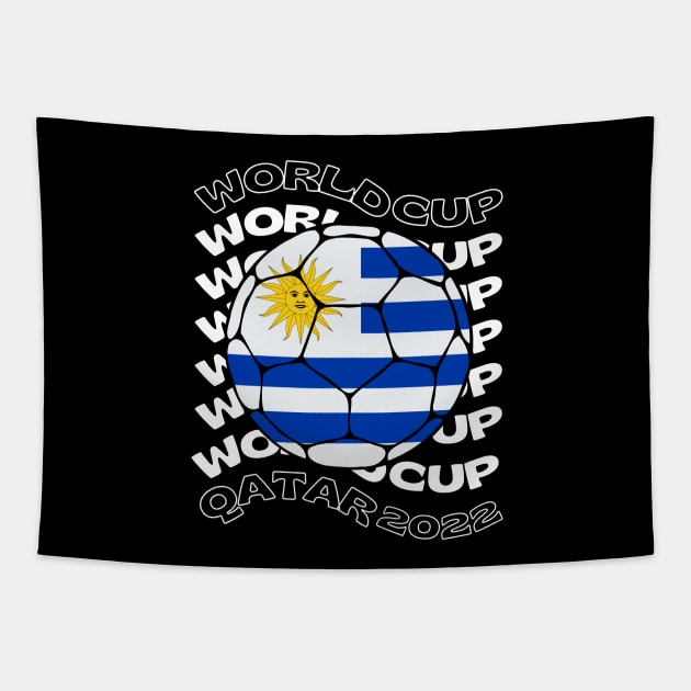 Uruguay Futbol Tapestry by footballomatic