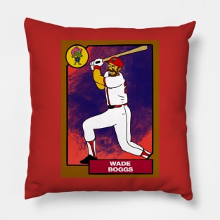 WADE BOGGS Red Sox Homer at the Bat Style Simpsons Parody Baseball Card Pillow