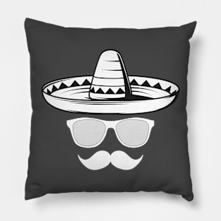 THE GOAT OF SOMBRERO FACE CINCO DE MAYO Pillow